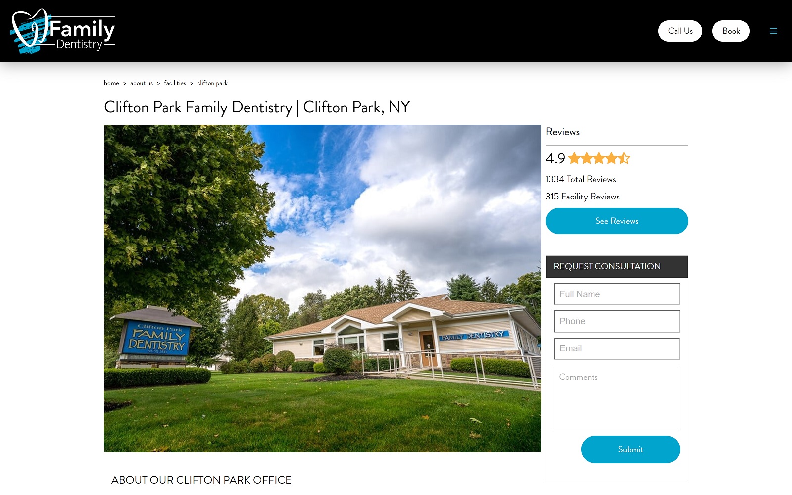 saratogaspringsdentists.com_clifton-park-family-dentistry screenshot