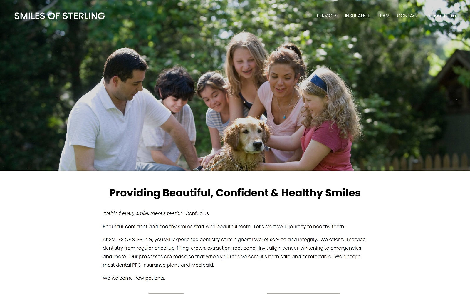 Smilesofsterling. Com screenshot
