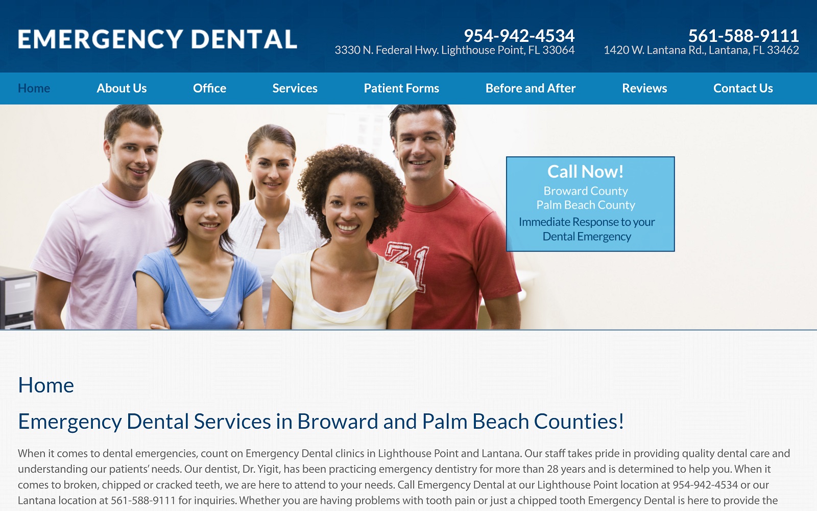 Southfloridaemergencydental. Com screenshot