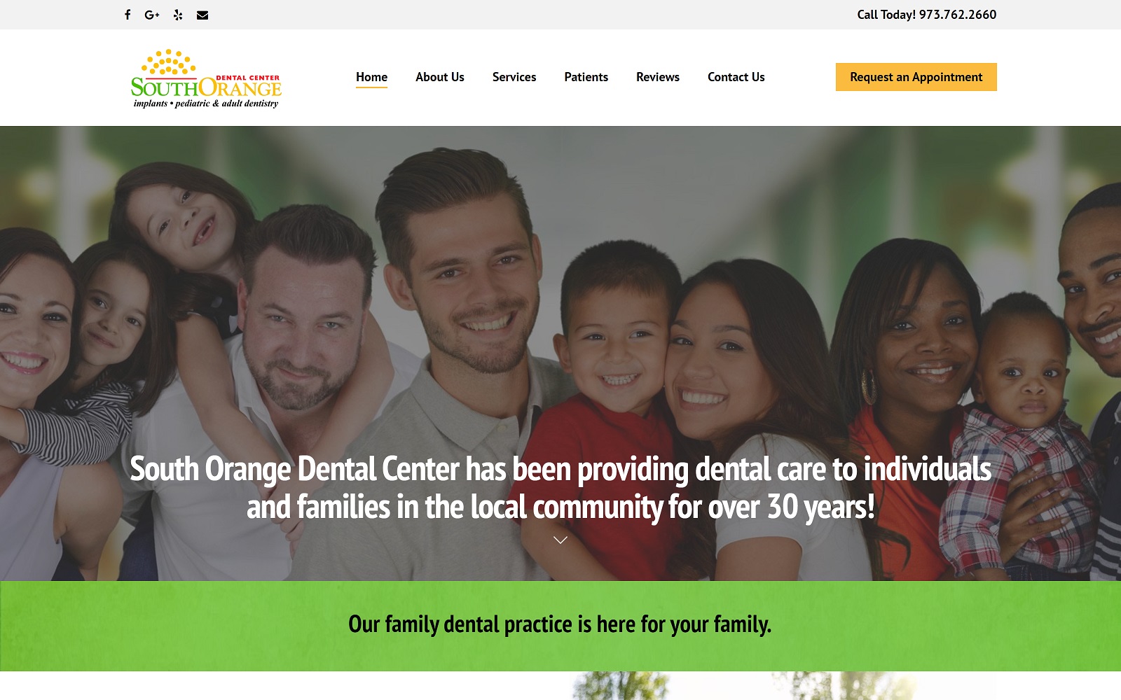 southorangedentalcenter.com screenshot
