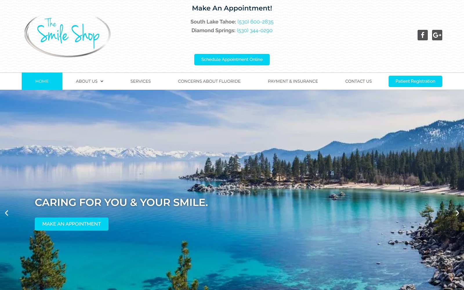 thesmileshoptahoe.com screenshot