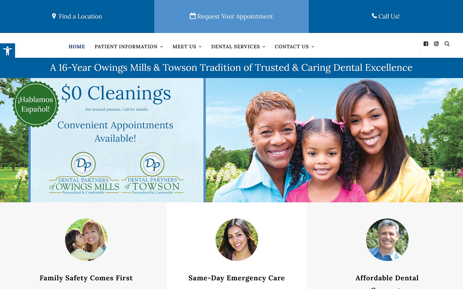 Towsondentistry. Com screenshot