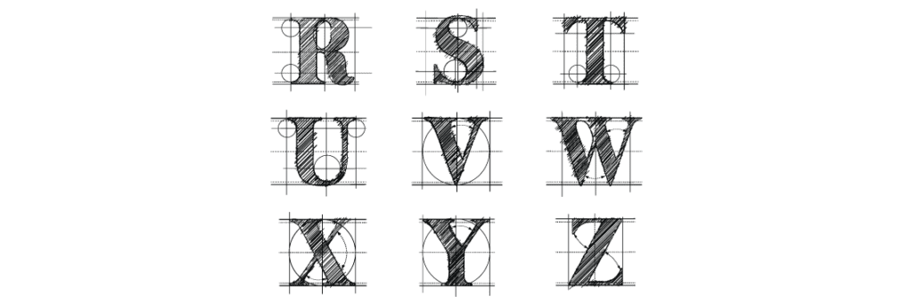 Example of serif font